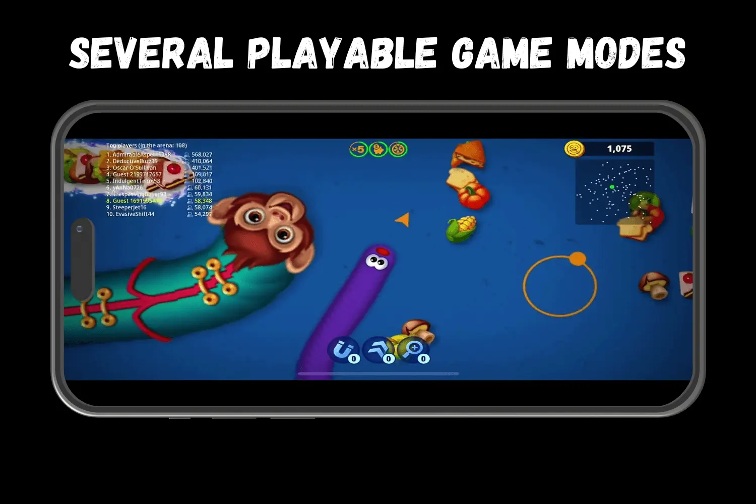 SEVERAL PLAYABLE GAME MODES