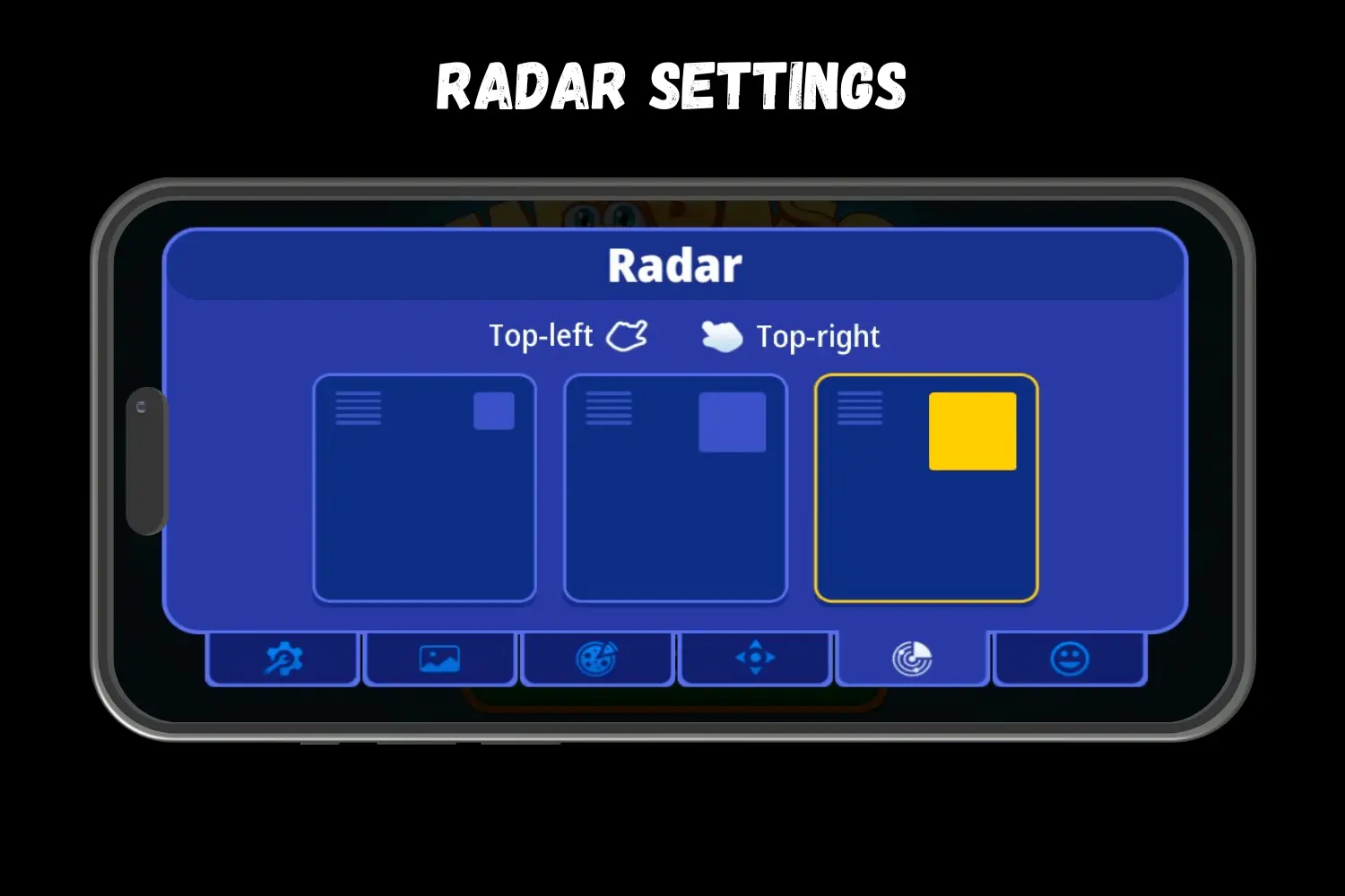 RADAR SETTINGS