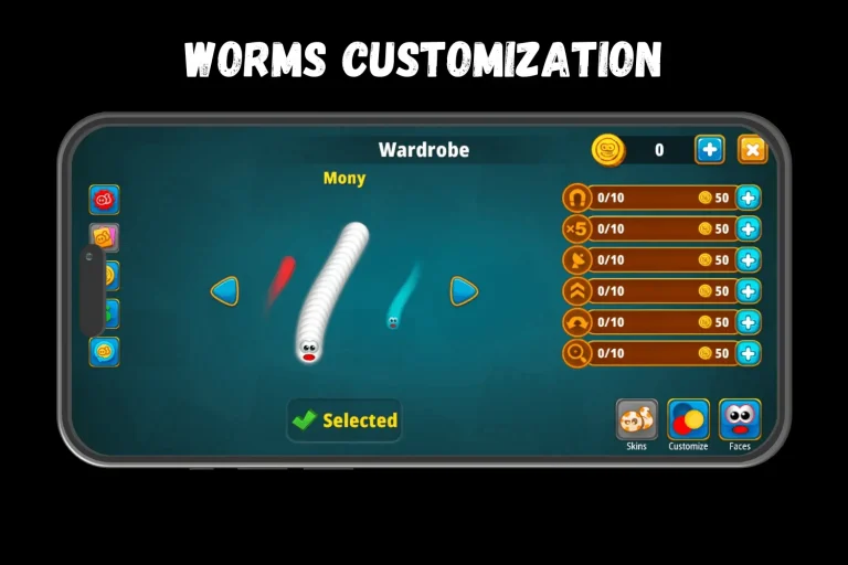 WORMS CUSTOMIZATION