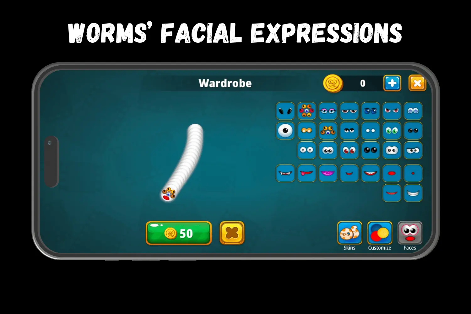 WORMS’ FACIAL EXPRESSIONS